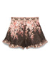 Zimmermann Illuminate Flutter Printed Shorts Black