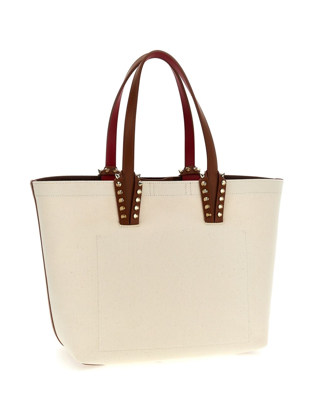 Christian Louboutin Cabata Small Canvas Tote Bag Beige