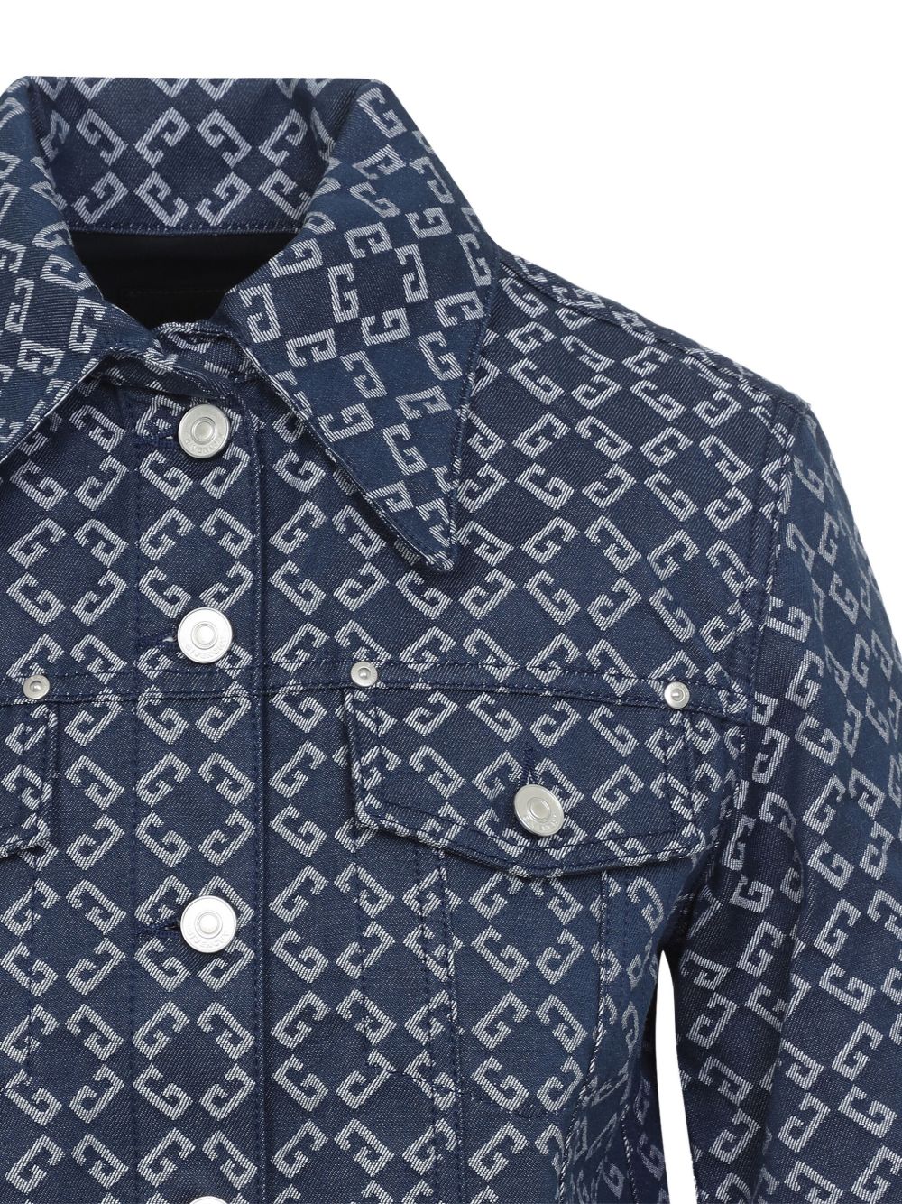 Givenchy Monogram Denim Jacket Blue
