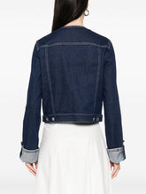 Emporio Armani Short Denim Jacket Blue