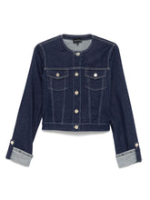 Emporio Armani Short Denim Jacket Blue