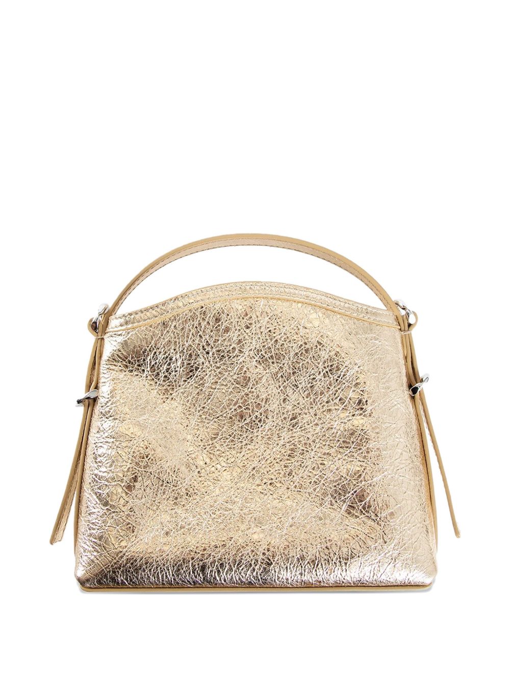 Givenchy Voyou Nano Metallic Gold Leather Clutch Bag Golden
