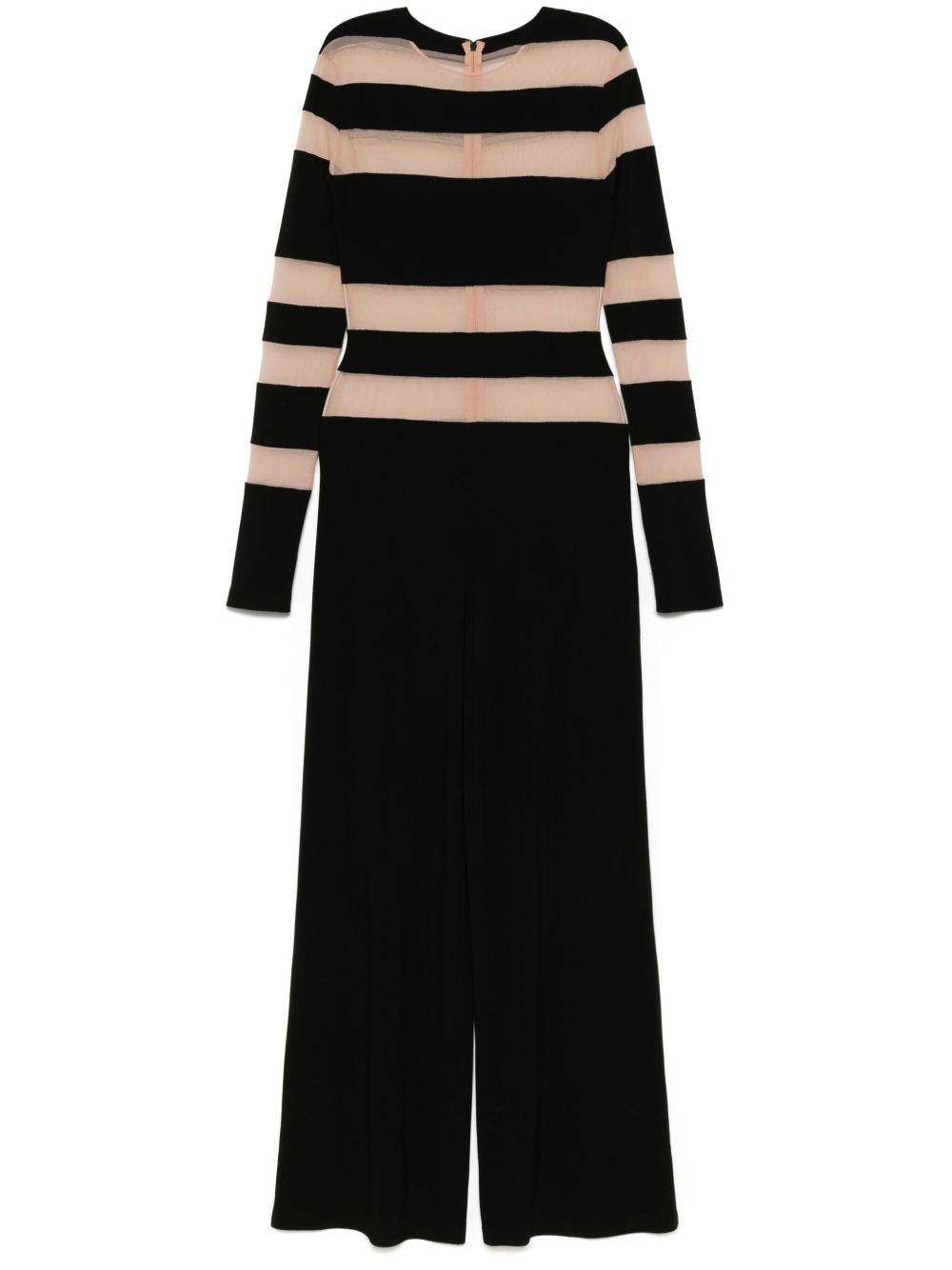 Norma Kamali Spliced Straight Leg Jumpsuit Black