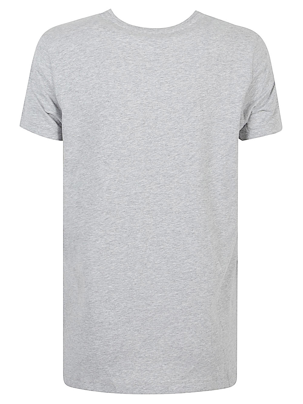 Emporio Armani Cotton Logo T-Shirt with Crew Neck in Grey Grey