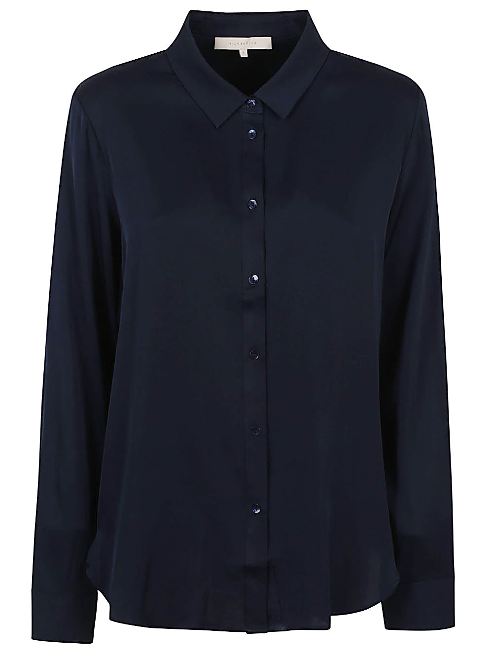 Silk95Five Monte Carlo Relaxed-Fit Silk Shirt Blue