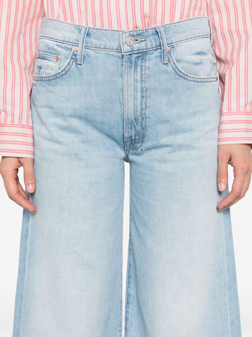 Mother The Undercover Denim Jeans Clear Blue