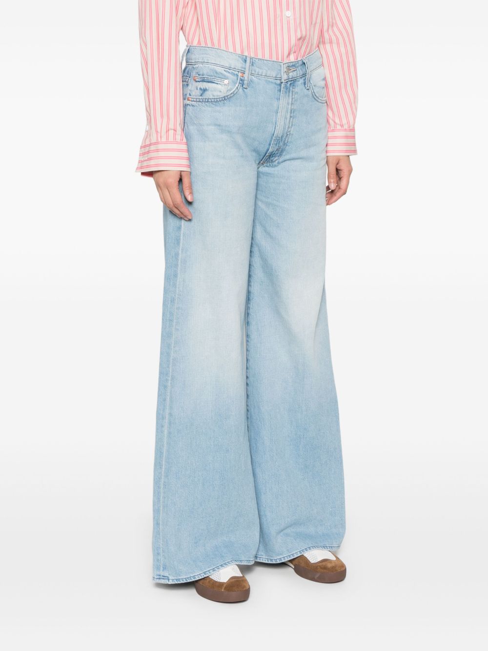 Mother The Undercover Denim Jeans Clear Blue