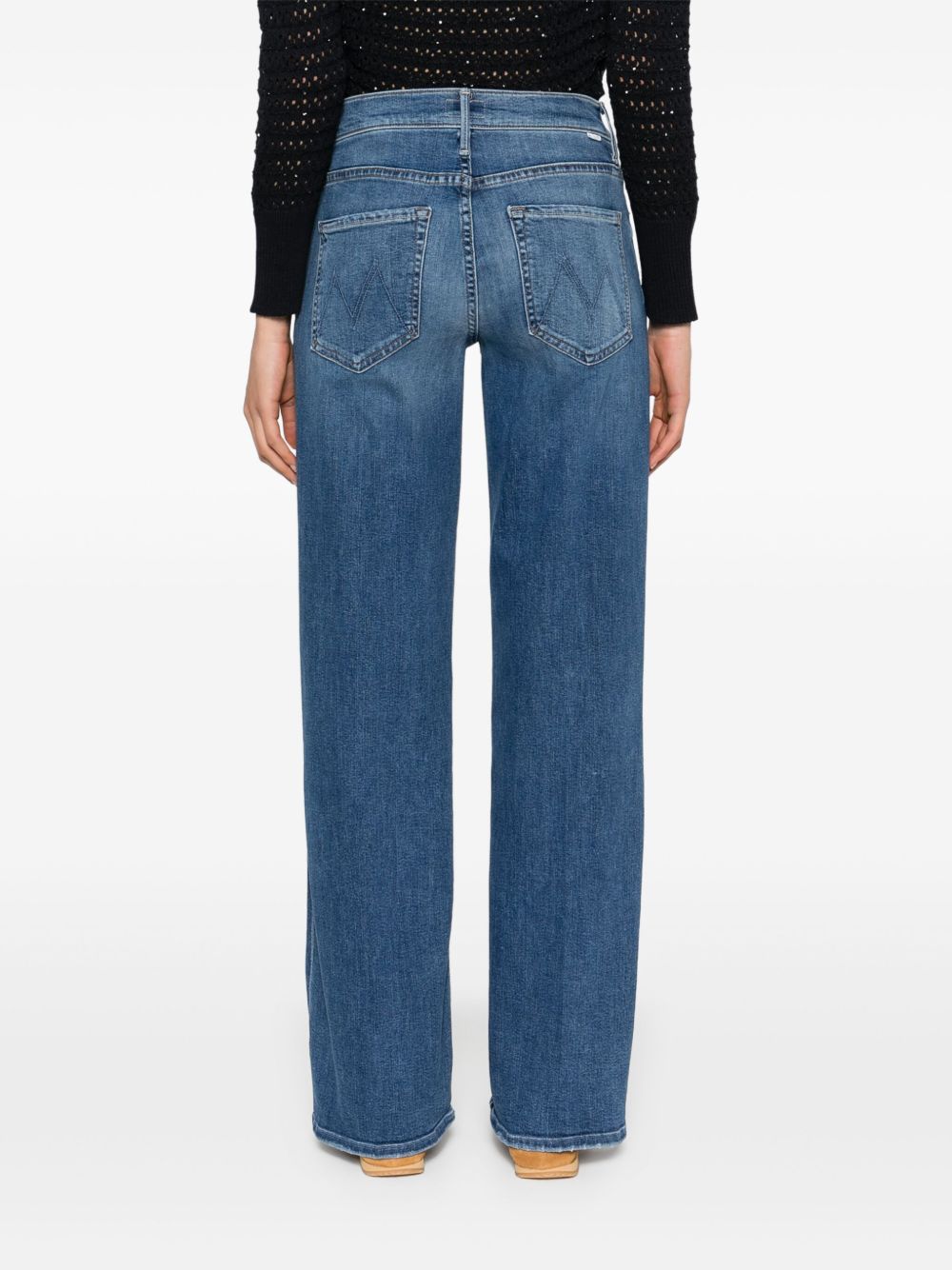 Mother The Maven Sneak Jeans Blue