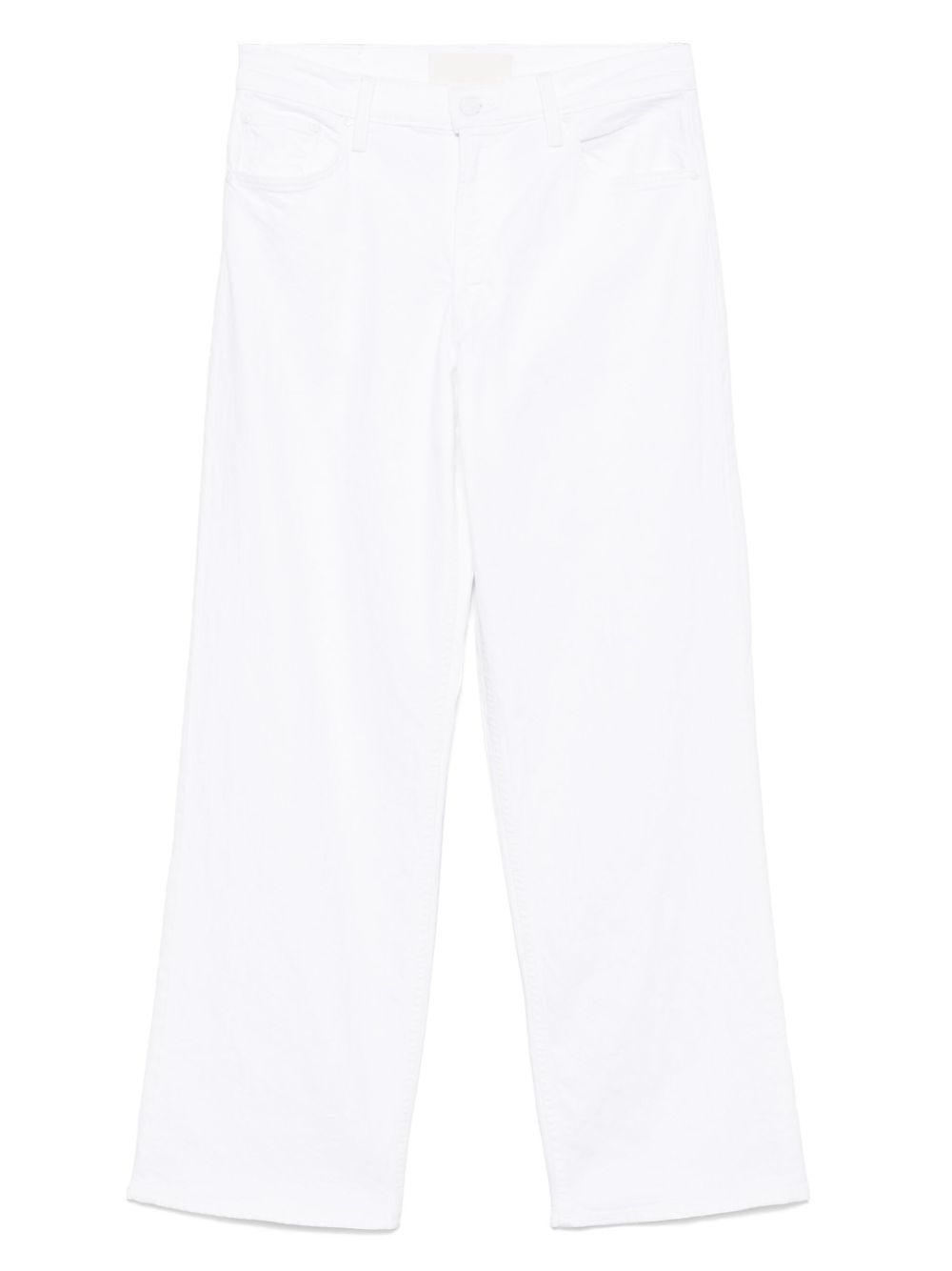 Mother The Spinner Zip Denim Jeans White