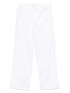 Mother The Spinner Zip Denim Jeans White