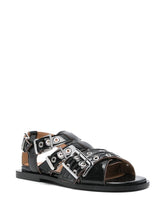 GANNI Buckle Sandals Black