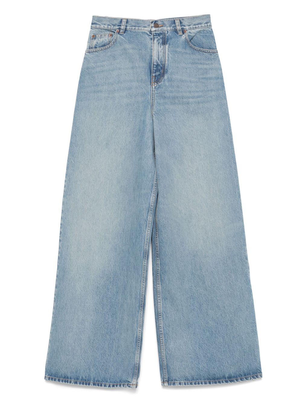 Chloè Flared Leg Denim Jeans Clear Blue