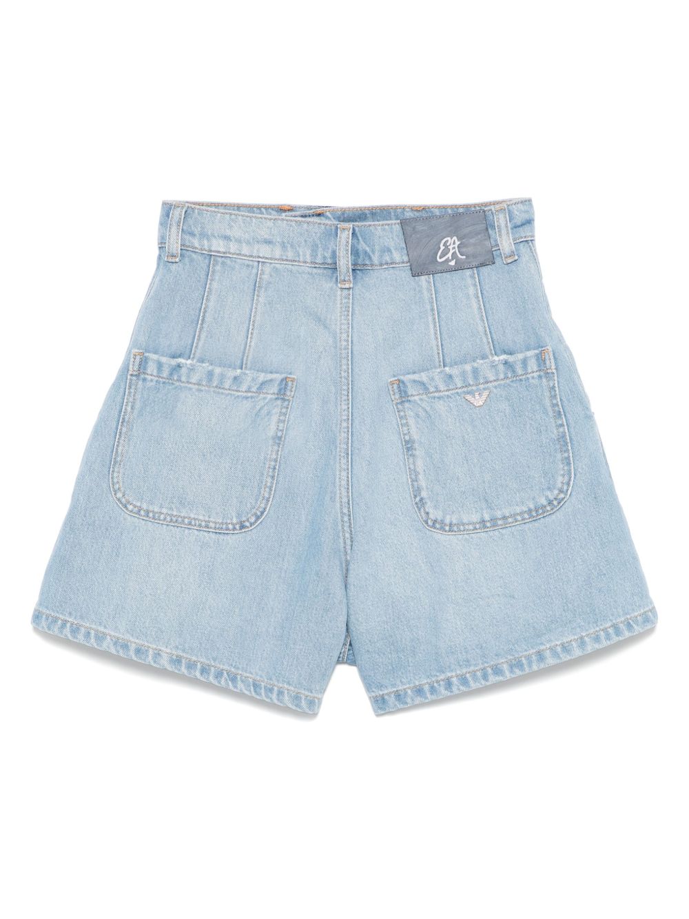 Emporio Armani J77 Denim Shorts Clear Blue