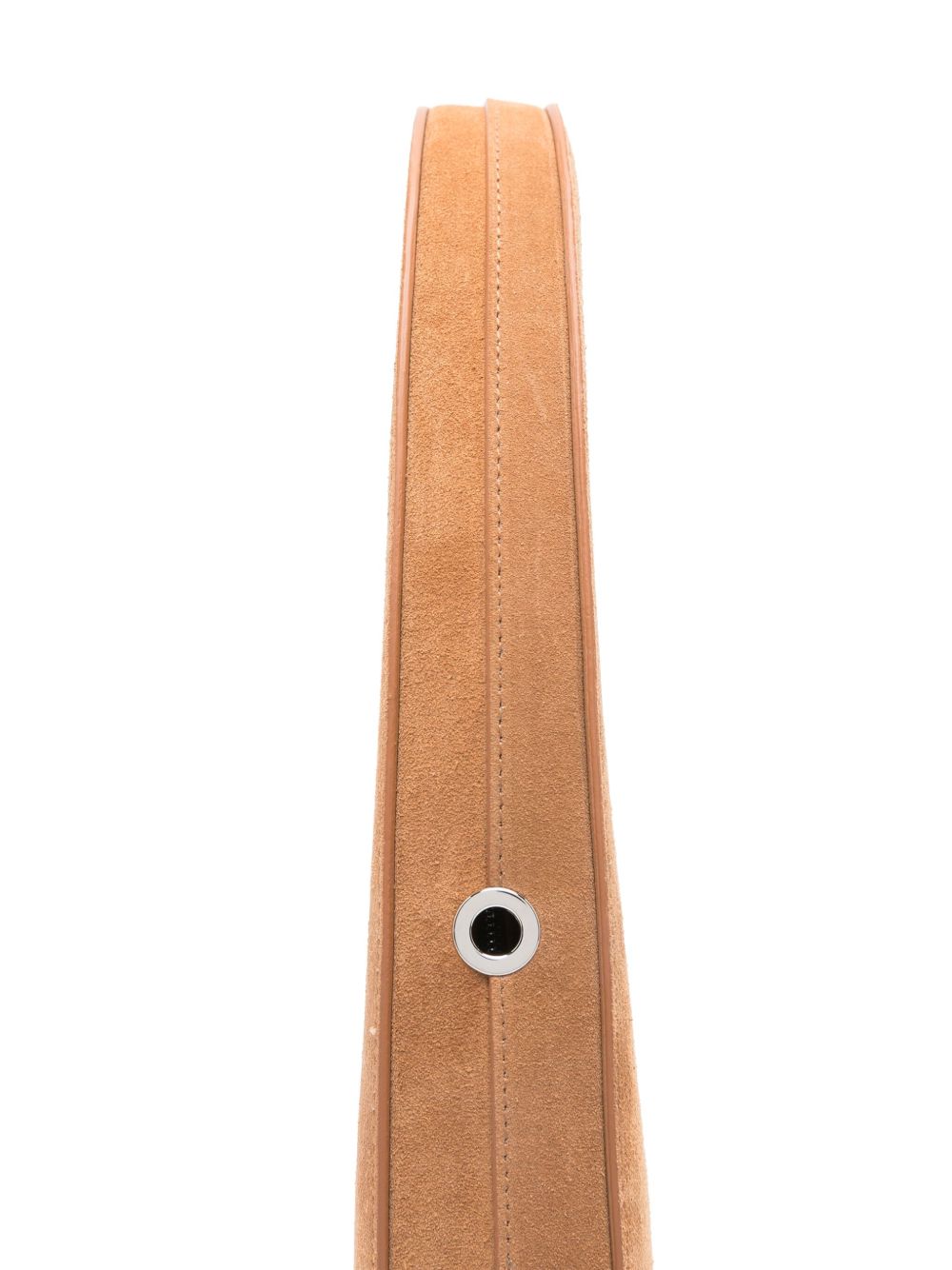 Coperni Swipe Suede Leather Hobo Bag Camel