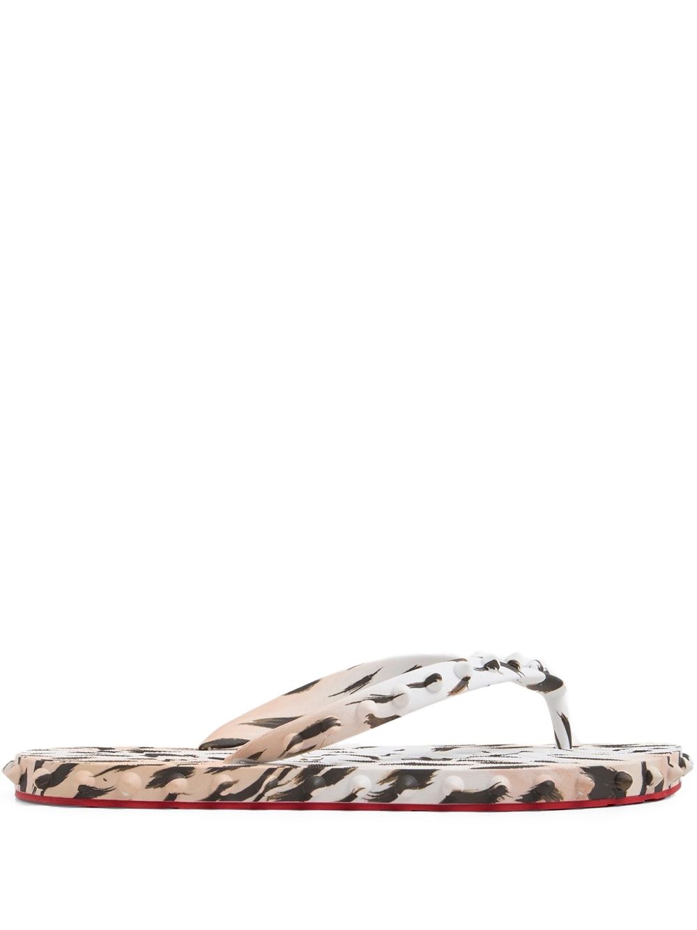 Christian Louboutin Super Loubi Flip Flops Pink
