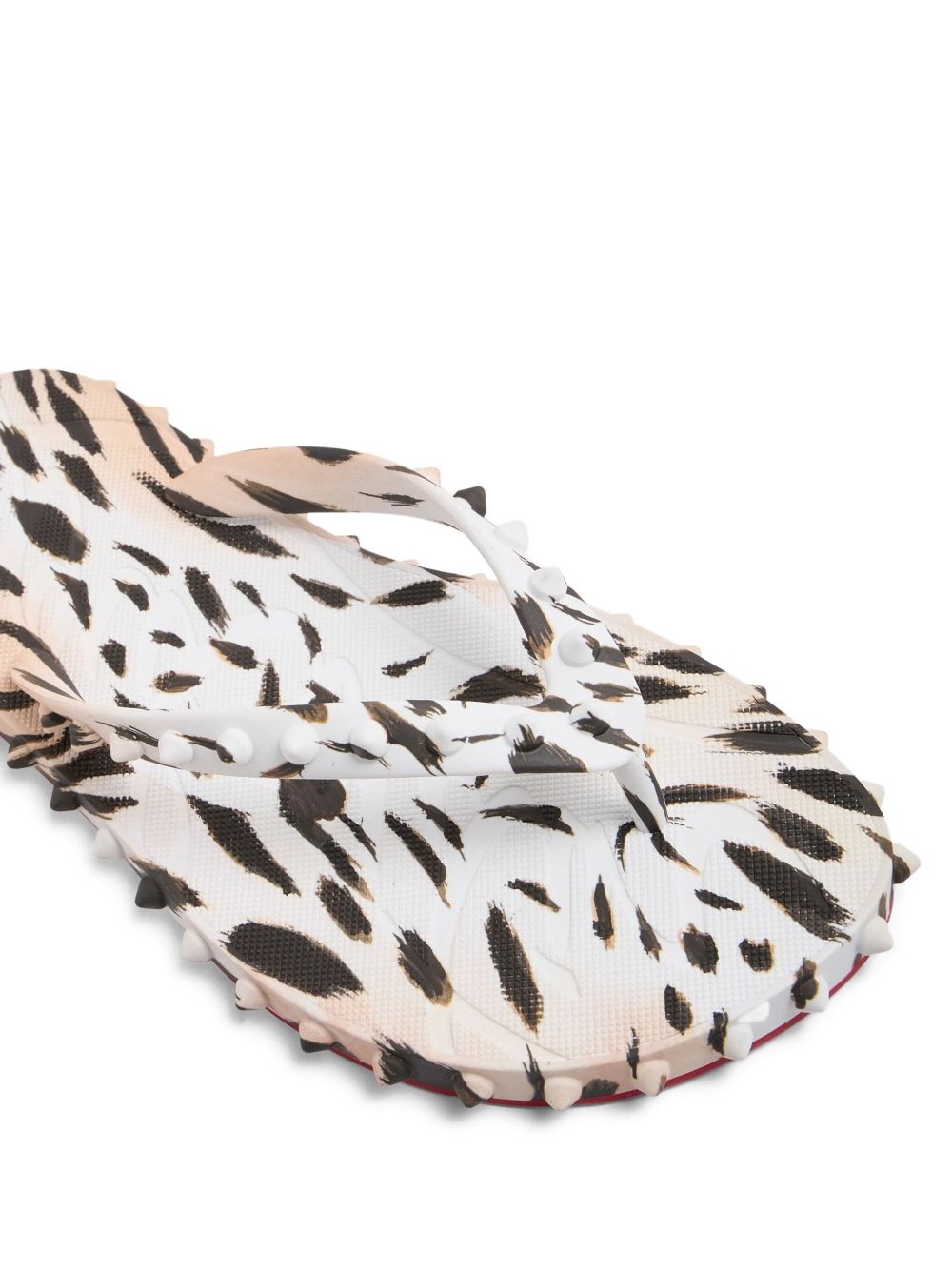 Christian Louboutin Super Loubi Flip Flops Pink
