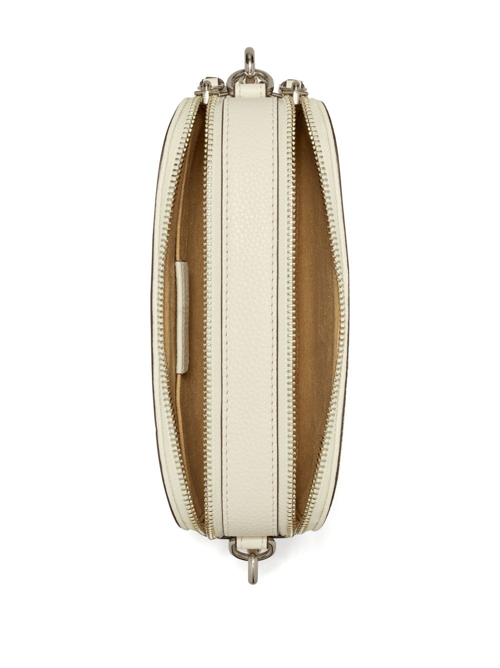 Tory Burch Miller Mini Ivory Leather Camera Bag Ivory