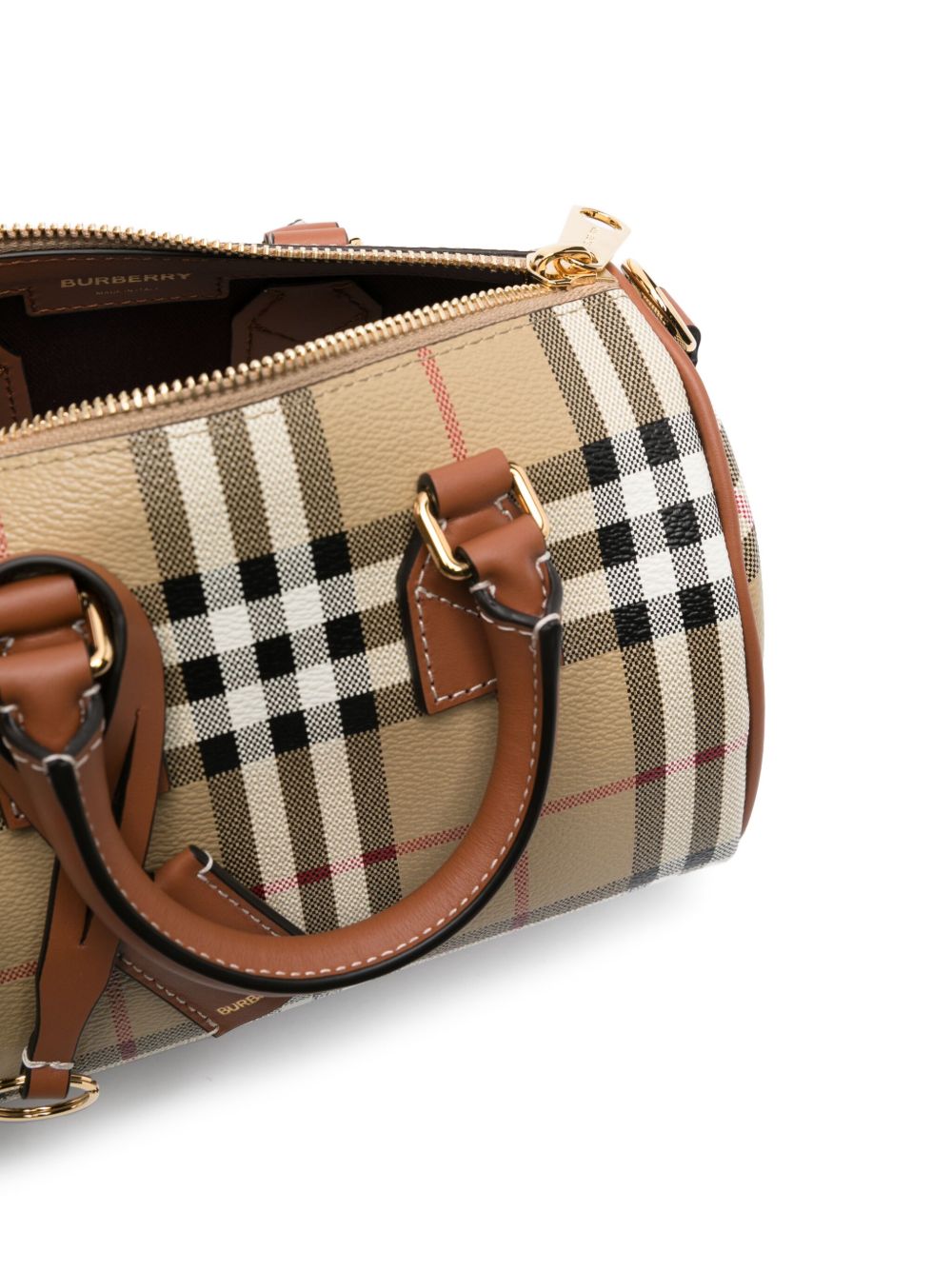 Burberry Mini bowling Handbag Leather Brown