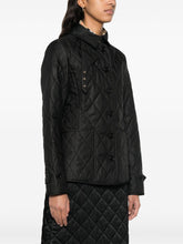 Burberry Quilted Button-Up Jacket Black black