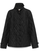 Burberry Quilted Button-Up Jacket Black black