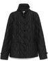 Burberry Quilted Button-Up Jacket Black black