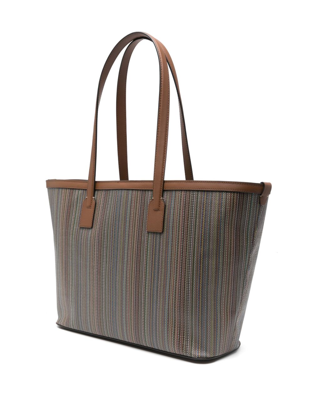 Paul Smith Striped Tote Bag Brown