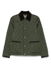 Burberry Quilted Jackets Green