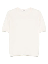 Soft Goat Cashmere Crewneck Short Sleeve Top White White