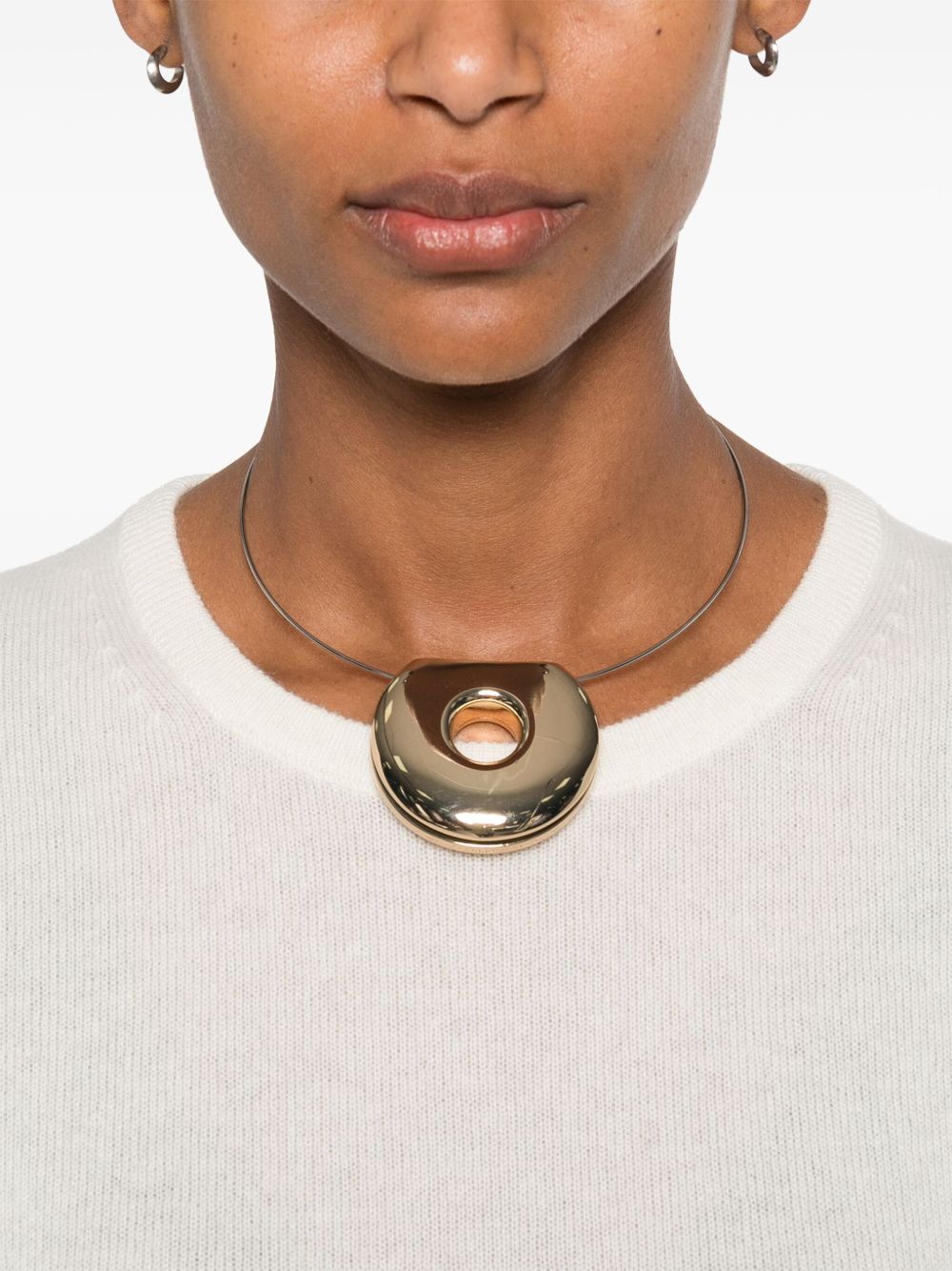 Soft Goat Cashmere Crewneck Short Sleeve Top White White