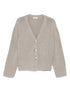 Soft Goat Cashmere V-Neck Cardigan Light Grey Light Grey