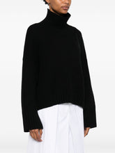 Soft Goat Cashmere Turtleneck Jumper Black Black