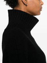 Soft Goat Cashmere Turtleneck Jumper Black Black