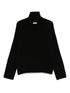 Soft Goat Cashmere Turtleneck Jumper Black Black