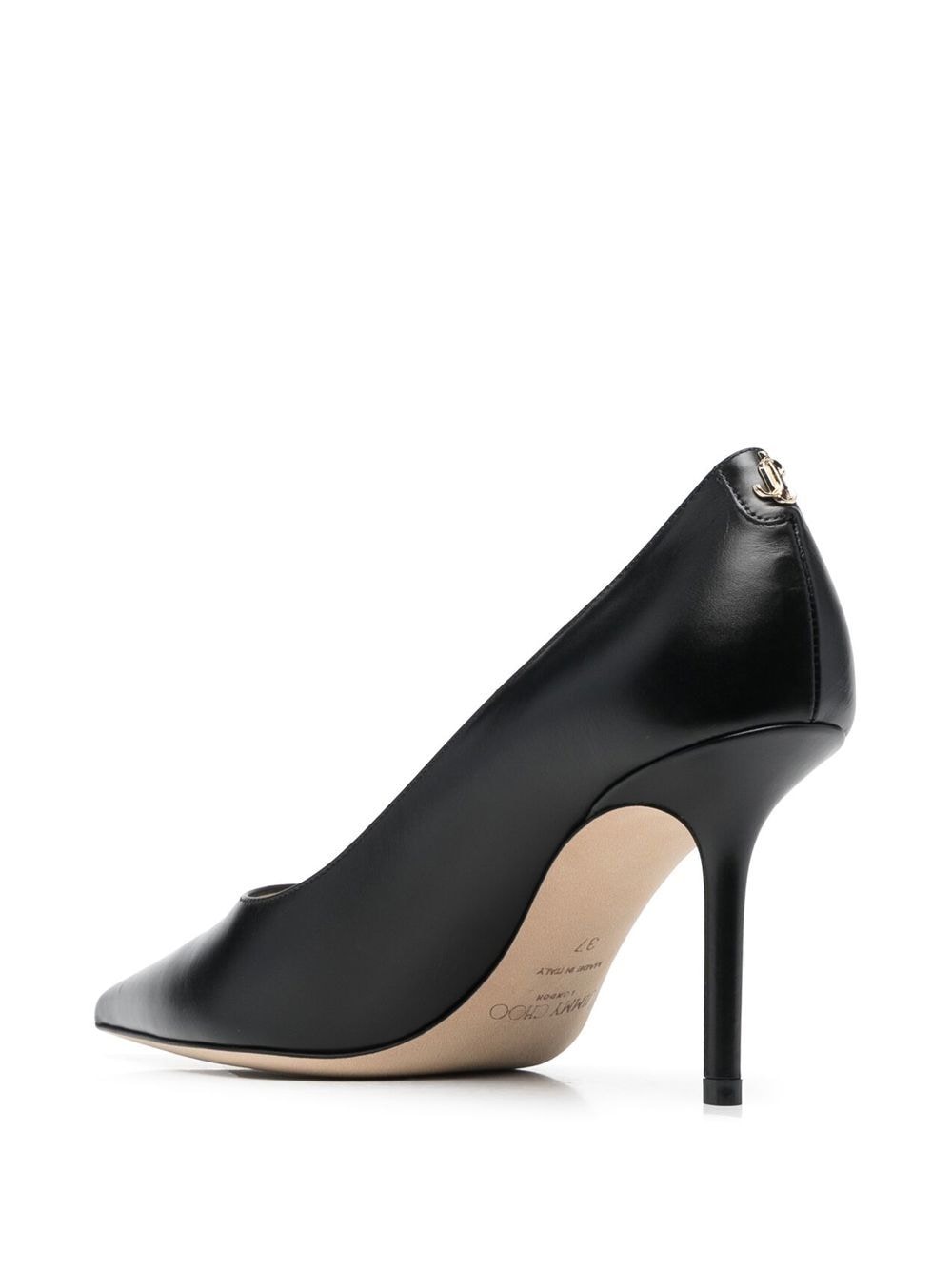 Jimmy Choo Love 85 Leather Pointed-Toe Pumps Black