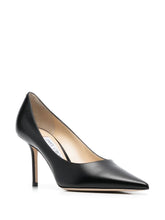 Jimmy Choo Love 85 Leather Pointed-Toe Pumps Black