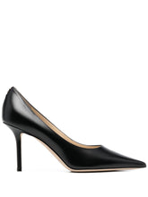 Jimmy Choo Love 85 Leather Pointed-Toe Pumps Black