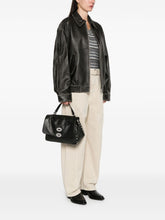 Zanellato Postina Daily Medium Grained Leather Handbag Black