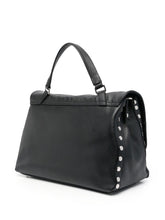 Zanellato Postina Daily Medium Calf Leather Handbag Black