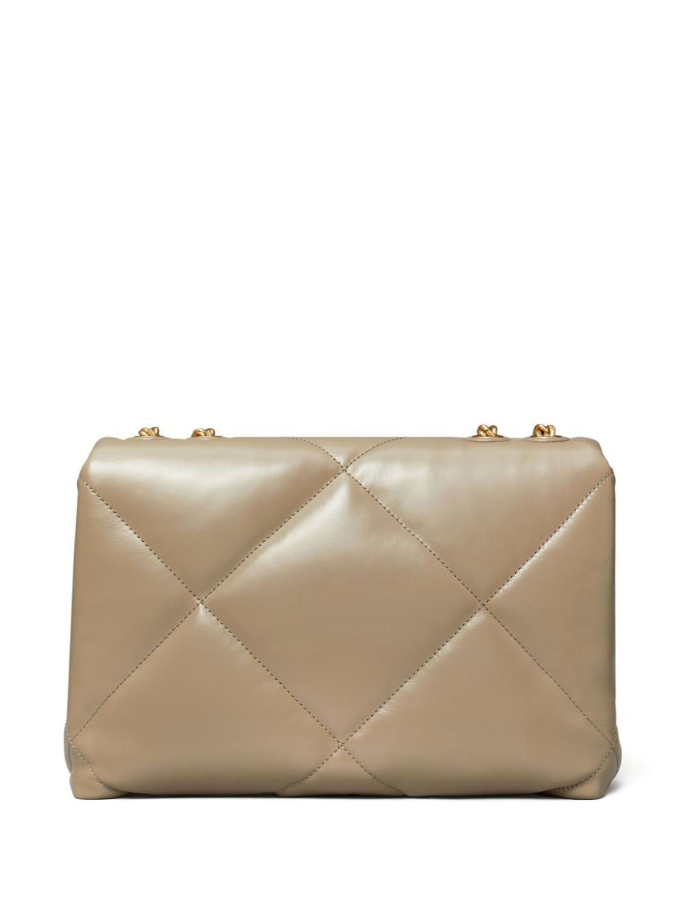 Tory Burch Kira Diamond Quilted Leather Shoulder Bag Powder