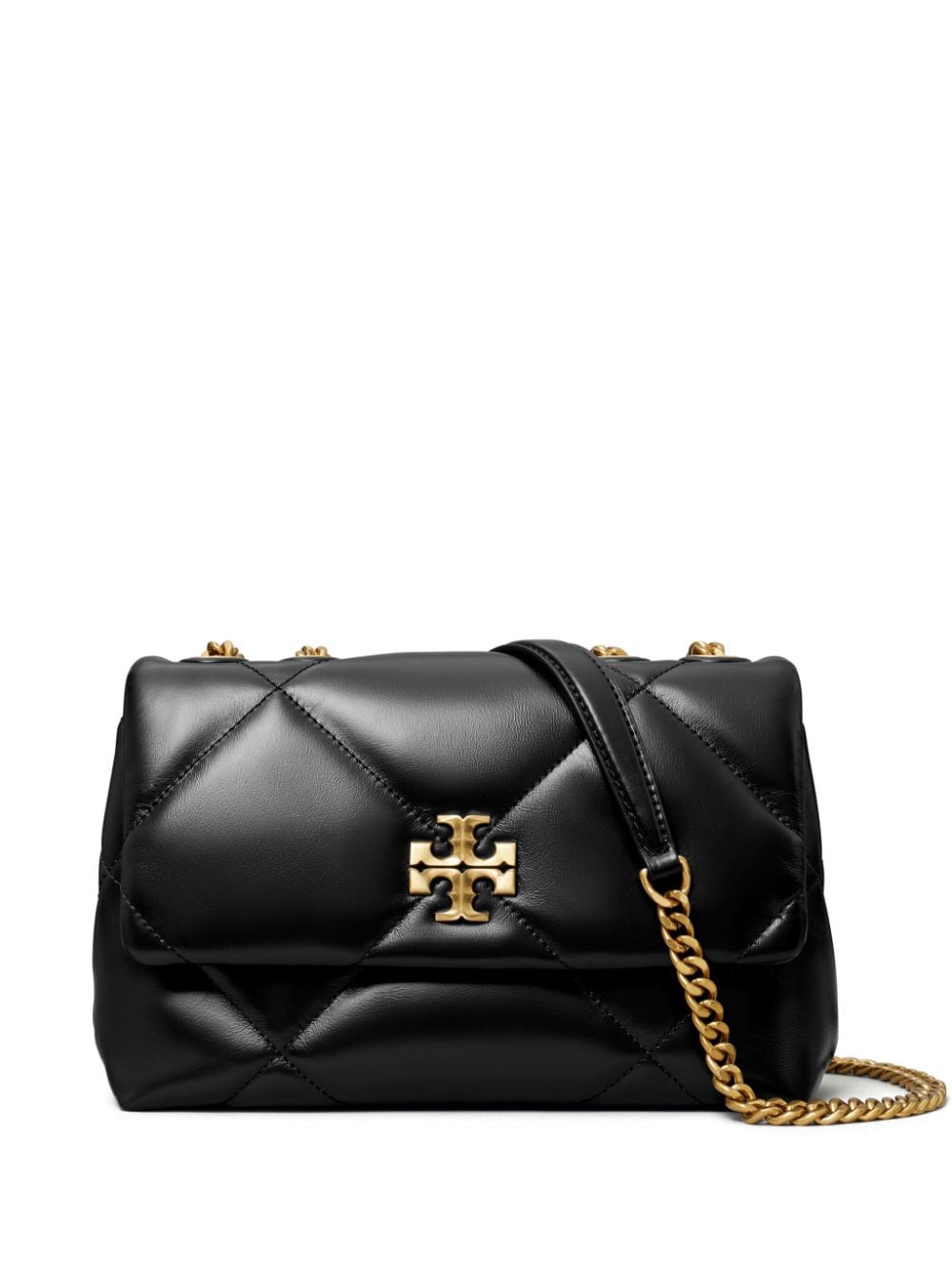 Tory Burch Kira Diamond Small Quilted Nappa Leather Shoulder Bag Black
