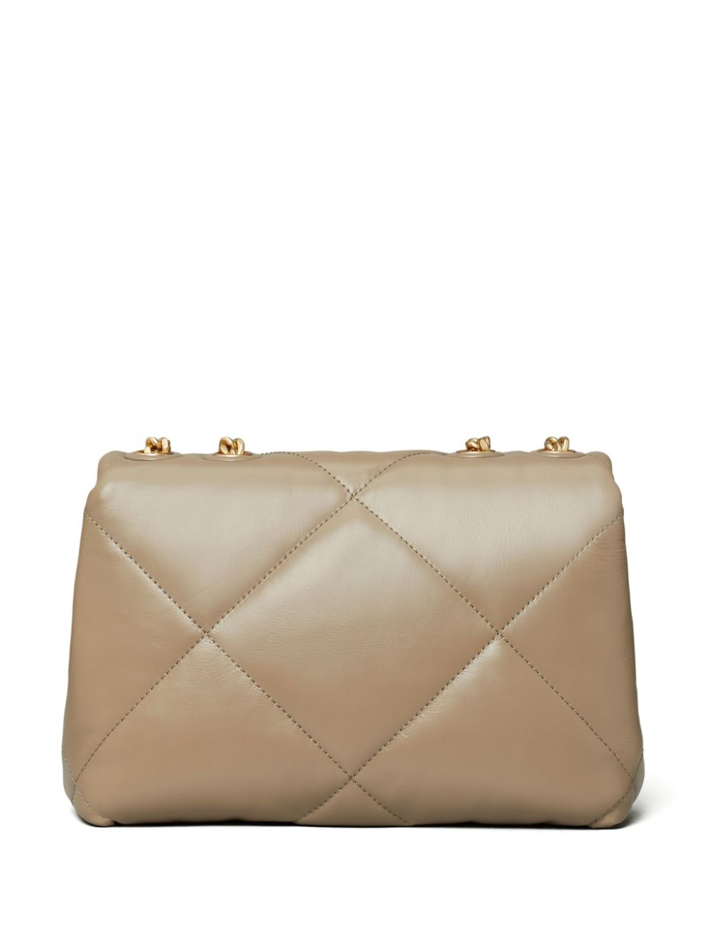 Tory Burch Kira Diamond Small Quilted Leather Shoulder Bag Powder