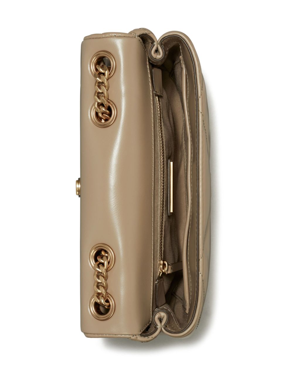 Tory Burch Kira Diamond Small Quilted Leather Shoulder Bag Powder