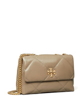 Tory Burch Kira Diamond Small Quilted Leather Shoulder Bag Powder