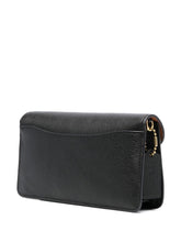 Coach Tabby Chain Leather Clutch Bag Black