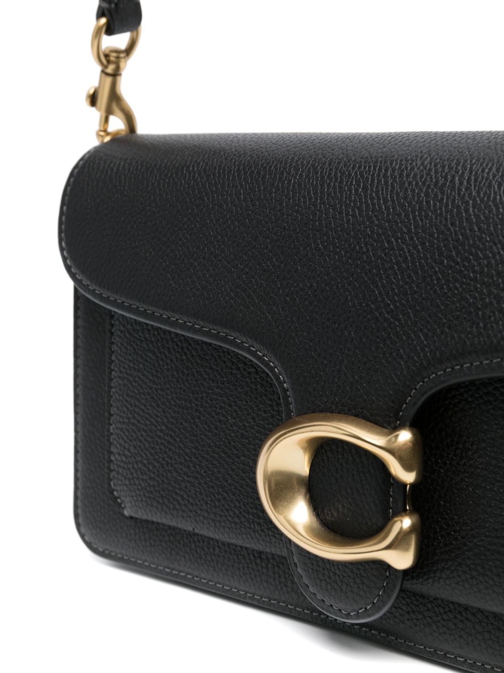 Coach Tabby 26 Leather Shoulder Bag Black