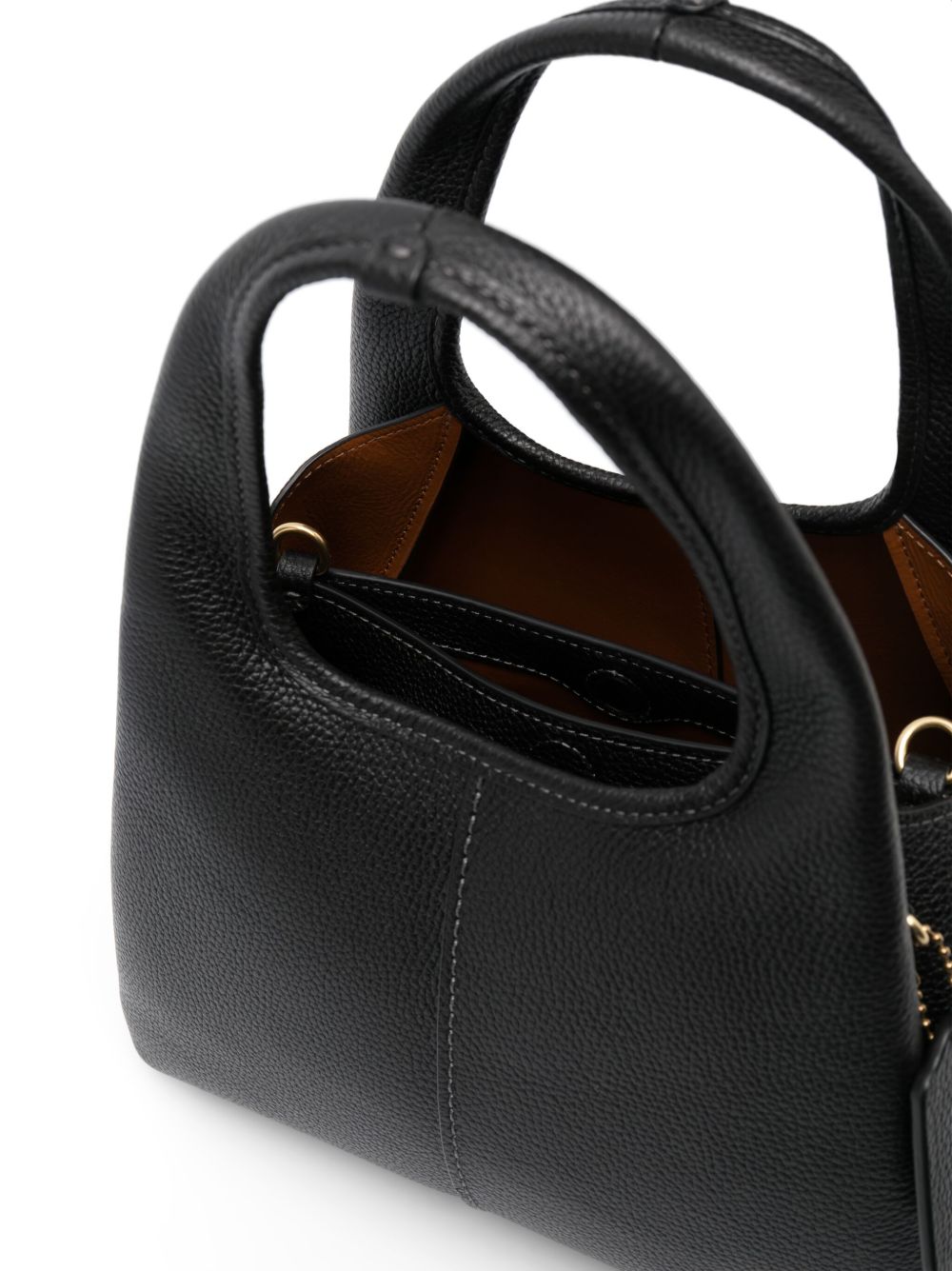 Coach Lana 25 Pebbled Leather Crossbody Bag Black