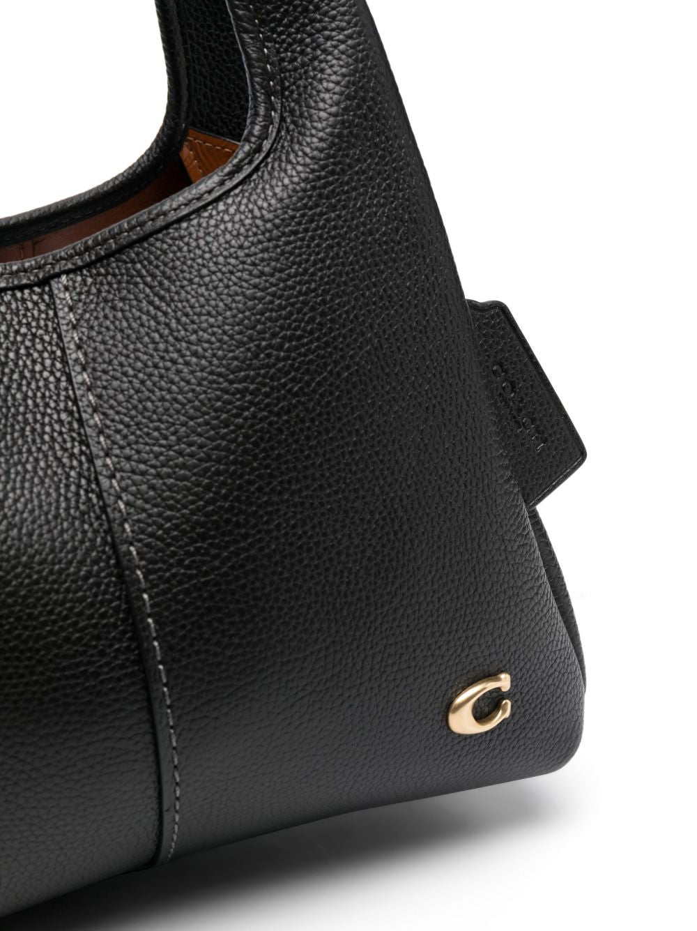 Coach Lana 25 Pebbled Leather Crossbody Bag Black