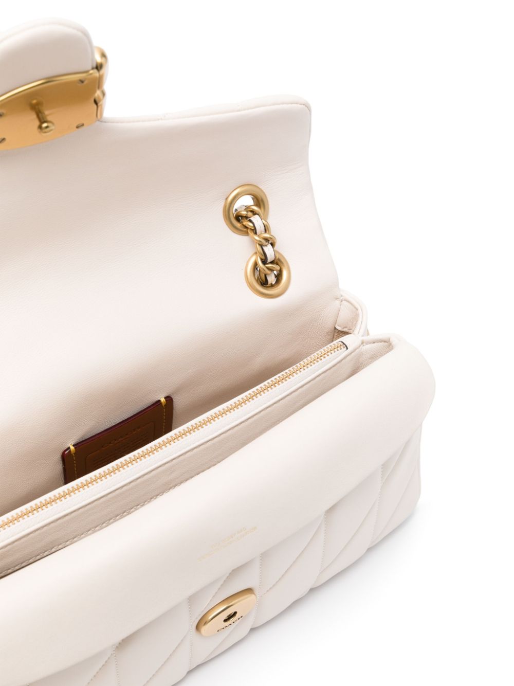 Coach Tabby Quilted Leather Crossbody Bag White