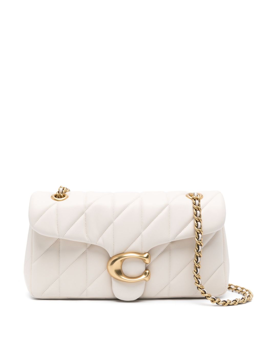Coach Tabby Quilted Leather Crossbody Bag White