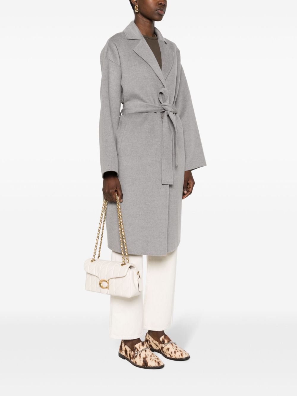 Coach Tabby Quilted Leather Crossbody Bag White